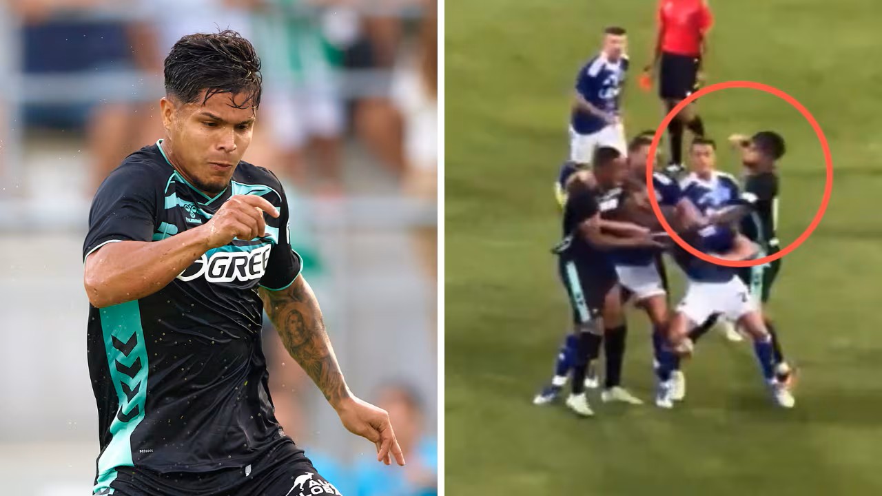 Cầu thủ Betis và Como tẩn nhau ngay trên sân